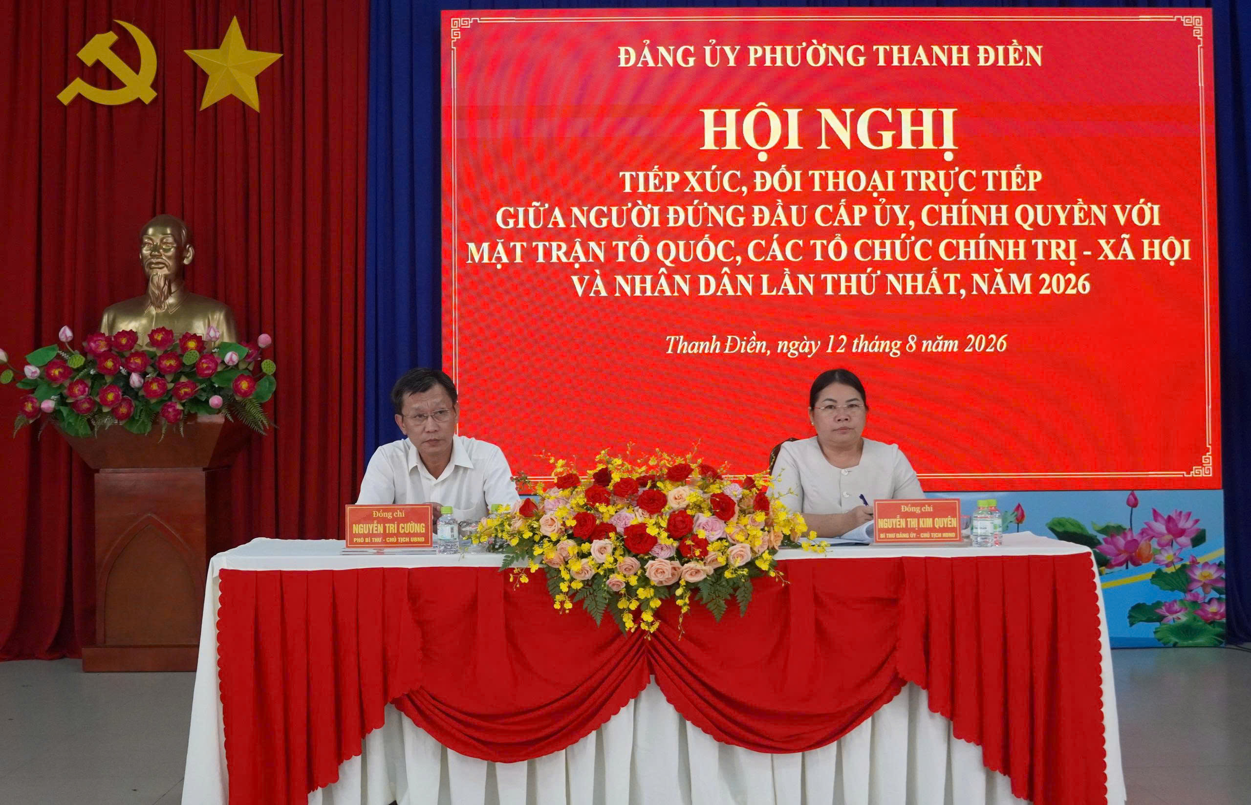 Mặt trận Tổ quốc Việt Nam phường tham gia tiếp xúc, đối thoại trực tiếp giữa người đứng đầu cấp uỷ, chính quyền