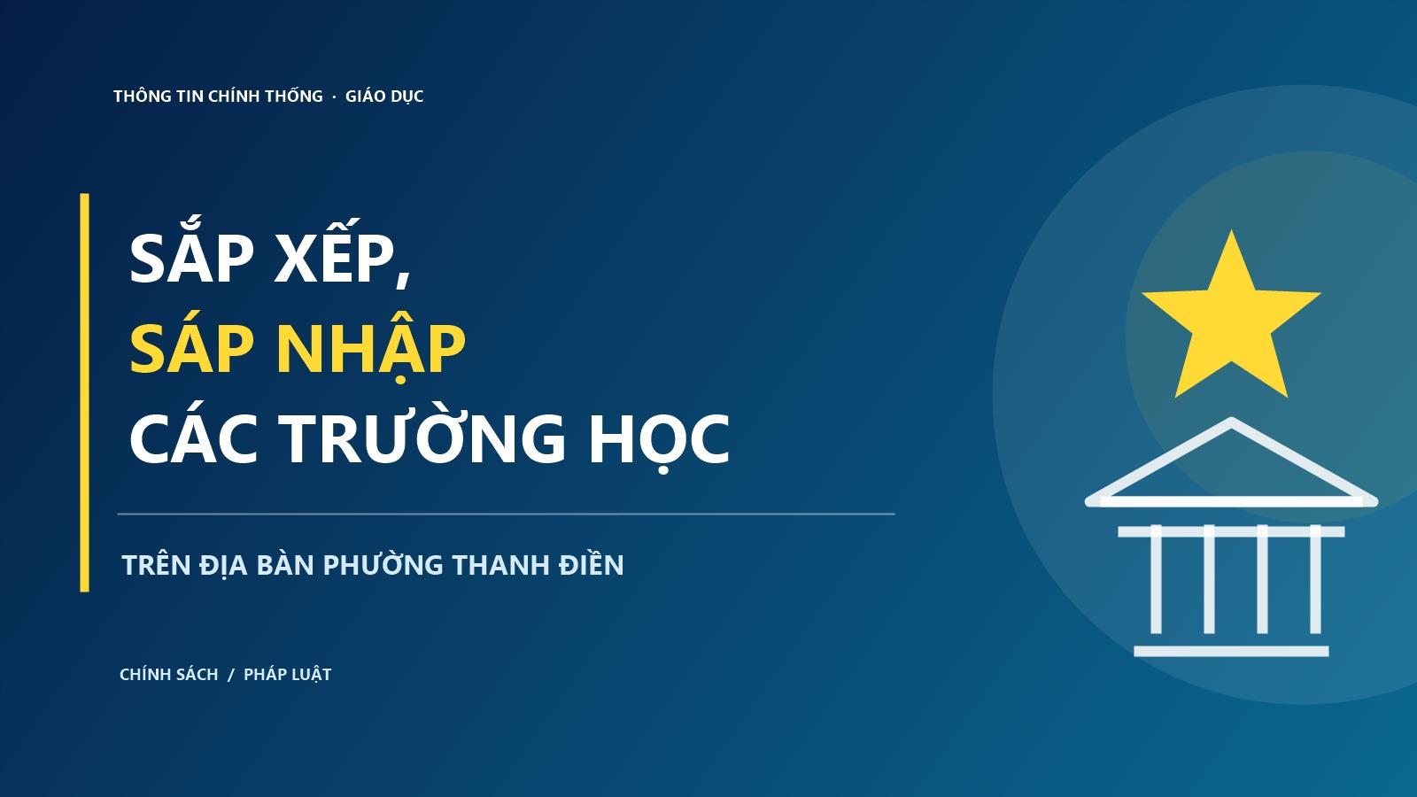 Sắp xếp, sáp nhập các trường học trên địa bàn phường Thanh Điền